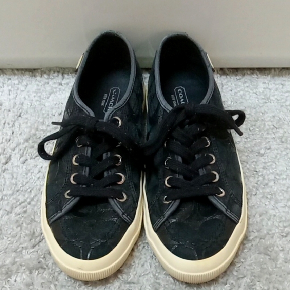 Authentic Coach Low Court Logo Sneakers